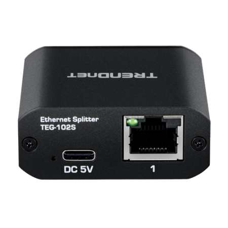 Splitter RJ45 Gigabit 1 IN, 2 OUT, USB-C - TRENDnet TEG-102S TRENDnet - 1
